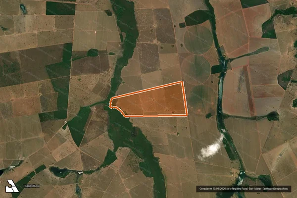 Imagem de satélite de FAZENDA IPANEMA em MONTES CLAROS DE GOIÁS - GO