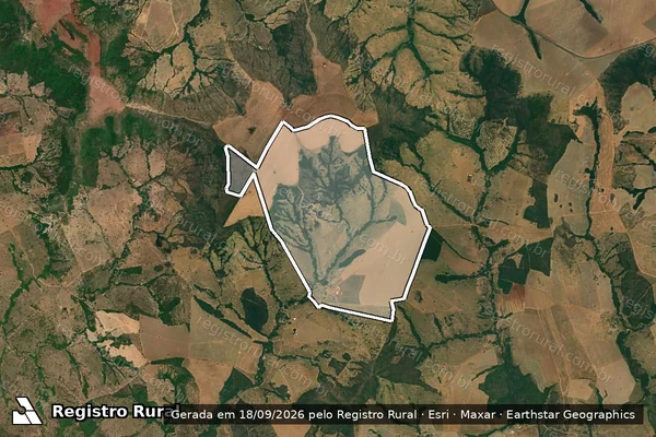 Imagem de satélite de FAZENDA SAO JERONIMO em CORUMBAÍBA - GO