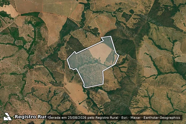 Imagem de satélite de Fazenda São Jerônimo em CORUMBAÍBA - GO