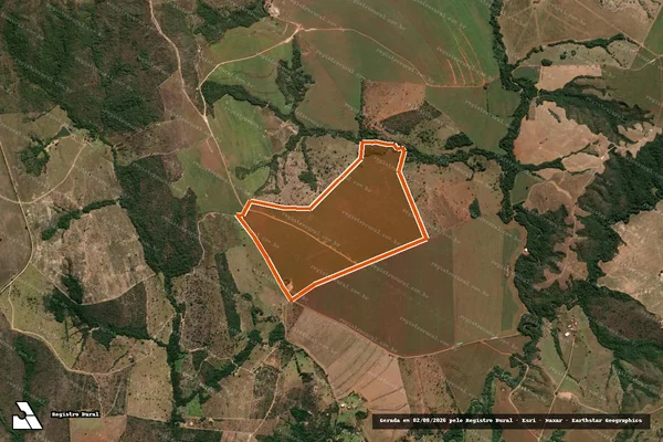 Imagem de satélite de Fazenda Periquitos em CORUMBAÍBA - GO