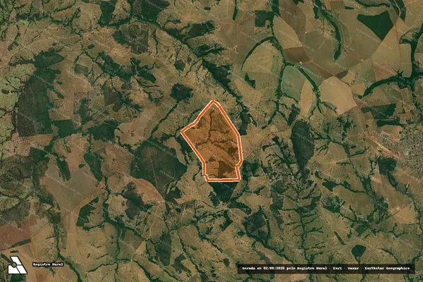 Imagem de satélite de FAZENDA SERRA DOURADA em CUMARI - GO