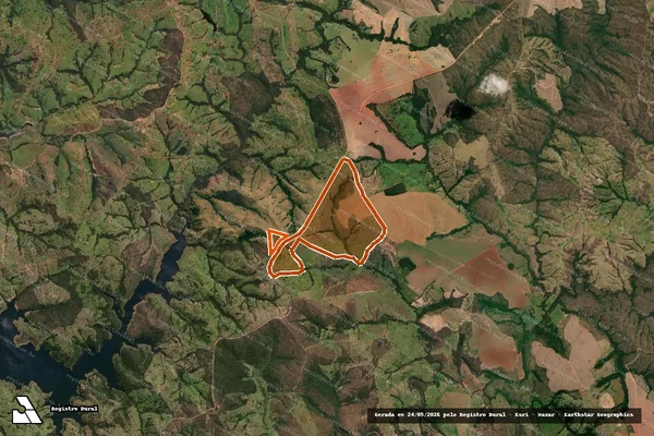Imagem de satélite de FAZENDA CORREGO em DAVINÓPOLIS - GO