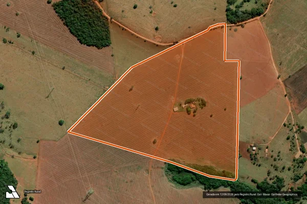Imagem de satélite de Fazenda Muquem Ou Areias De Baixo em ORIZONA - GO
