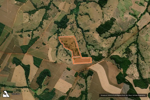 Imagem de satélite de Fazenda Taquaral De Baixo em ORIZONA - GO