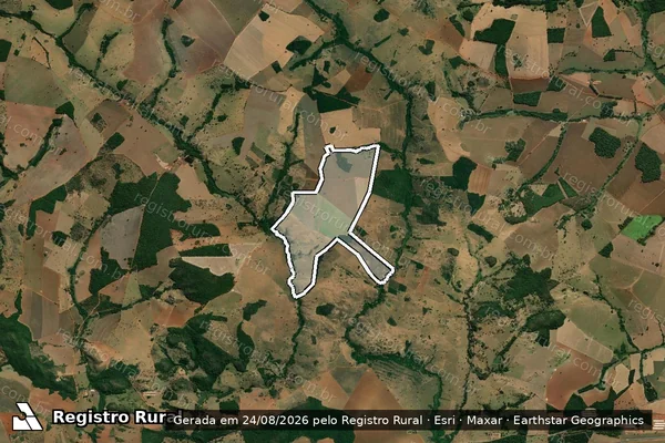 Imagem de satélite de FAZENDA NOSSA SENHORA DAS MEDALHAS em PALMELO - GO