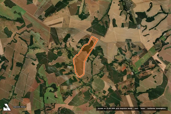 Imagem de satélite de Faz Mutirao em GAMELEIRA DE GOIÁS - GO