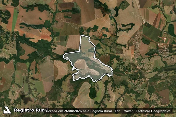 Imagem de satélite de FAZDENDA BACARAY II em GAMELEIRA DE GOIÁS - GO