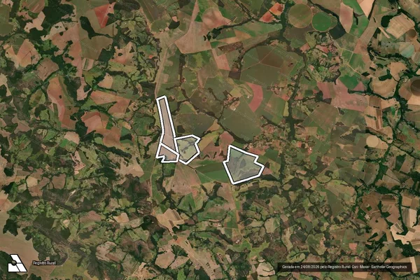 Imagem de satélite de Fazenda Ipe em VIANÓPOLIS - GO