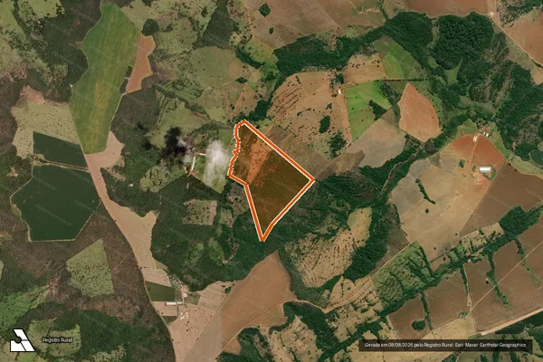 Imagem de satélite de Fazenda Passa Quatro em SÃO MIGUEL DO PASSA QUATRO - GO