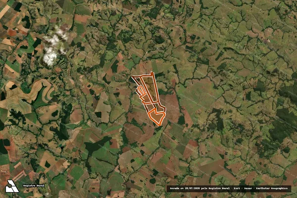 Imagem de satélite de FAZ N SRA APARECIDA/S BENT/B FAMA em ANICUNS - GO