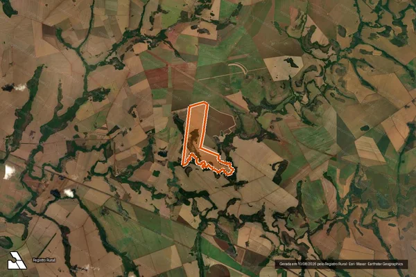 Imagem de satélite de FAZENDA VALE DA PRATA em GOIATUBA - GO