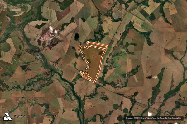 Imagem de satélite de FAZENDA ROSA VERMELHA em GOIATUBA - GO