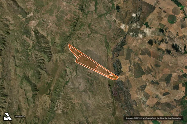 Imagem de satélite de Fazenda Chapadinha em MONTE ALEGRE DE GOIÁS - GO