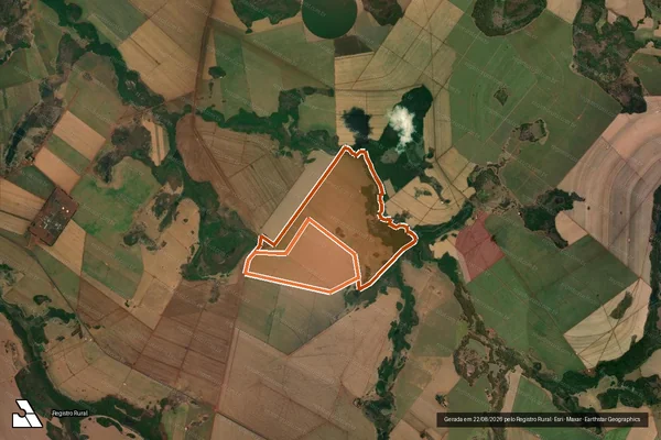 Imagem de satélite de FAZENDA PONTAL em PORTEIRÃO - GO