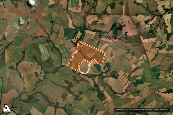Imagem de satélite de Fazenda Sao Romao em GOIATUBA - GO