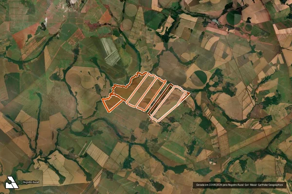 Imagem de satélite de FAZENDA SANTA BARBARA em GOIATUBA - GO