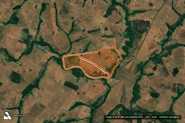 Imagem de satélite de FAZENDA VISTA ALEGRE DO CORRENTE em ITARUMÃ - GO