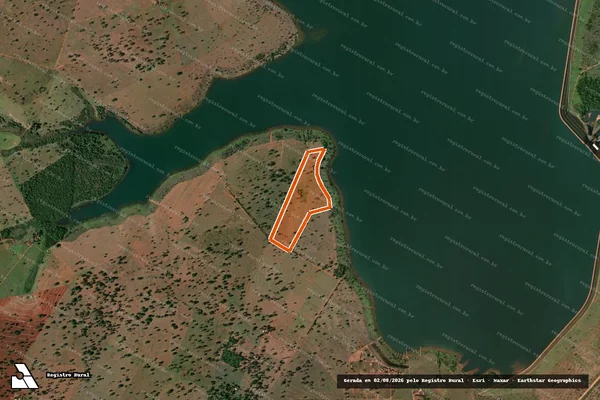 Imagem de satélite de FAZENDA SAO JERONIMO em ITARUMÃ - GO