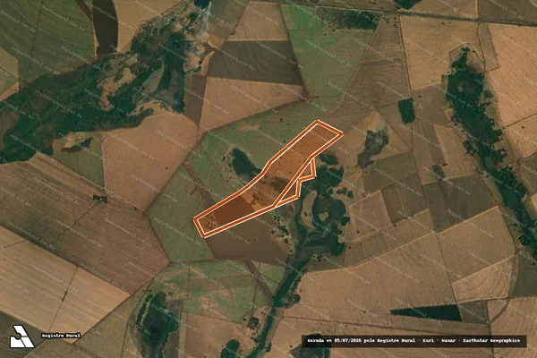 Imagem de satélite de Fazenda Campanha Campo Grande em ITUMBIARA - GO