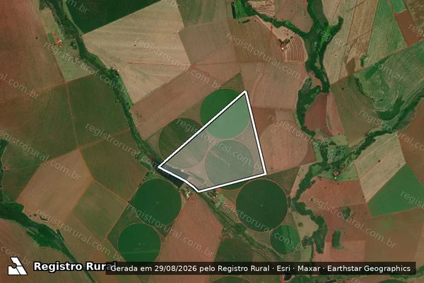 Imagem de satélite de FAZENDA JABORANDI I I em VICENTINÓPOLIS - GO