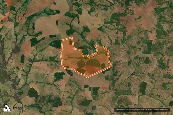 Imagem de satélite de Fazenda Araras em MORRINHOS - GO