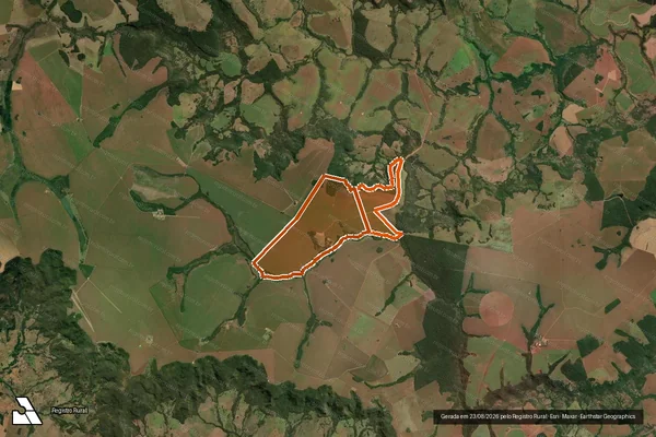 Imagem de satélite de FAZENDA FORTALEZA em QUIRINÓPOLIS - GO