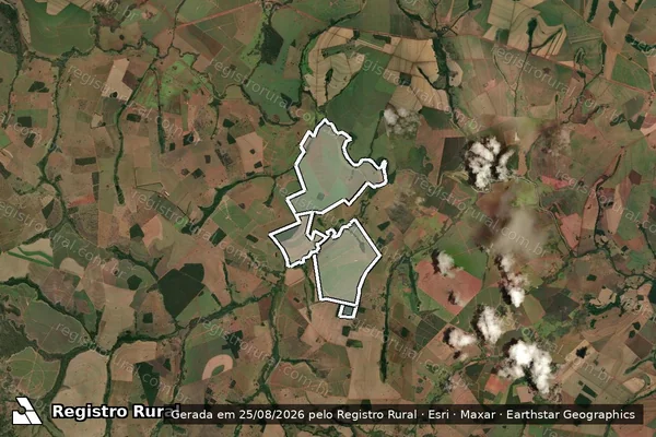 Imagem de satélite de Fazenda Cachoeirão em QUIRINÓPOLIS - GO