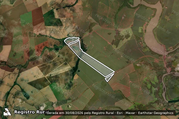 Imagem de satélite de FAZ ALAGOAS E CAMPO ALEGRE - MAFUA em SANTA HELENA DE GOIÁS - GO