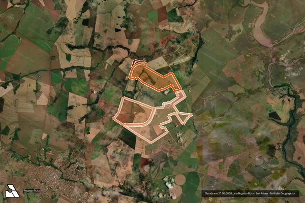 Imagem de satélite de Fazenda Escalada parc. 02 gleba 01 em SANTA HELENA DE GOIÁS - GO
