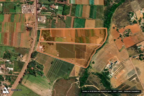Imagem de satélite de GLEBA 03 - LOTE 398 - PROJETO INTEGRADO DE COLONIZAÇÃO ALEXANDRE GUSMÃO em BRASÍLIA - DF