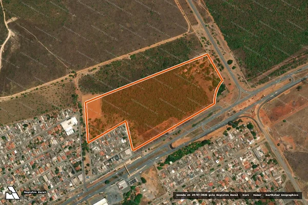 Imagem de satélite de Faz Lagoa Bonita Parte em BRASÍLIA - DF