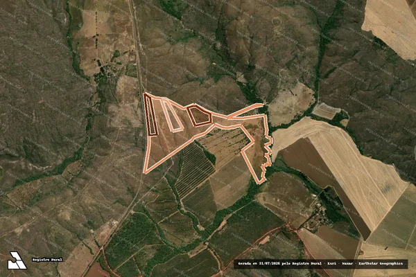 Imagem de satélite de Fazenda Pissarrao Ou Araucaria em ALTO PARAÍSO DE GOIÁS - GO