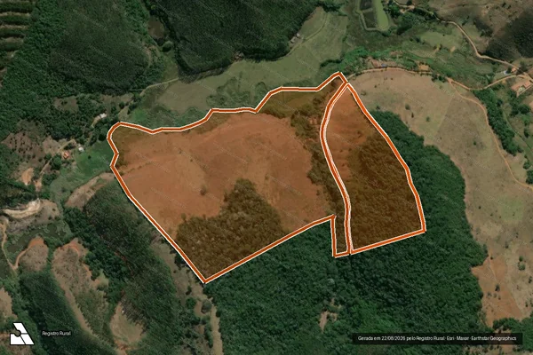 Imagem de satélite de FAZENDA CARMO em JUIZ DE FORA - MG