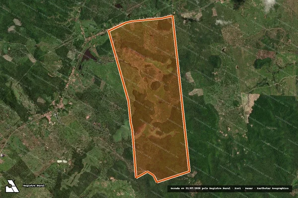 Imagem de satélite de Fazenda São Pedro em Peritoró - MA