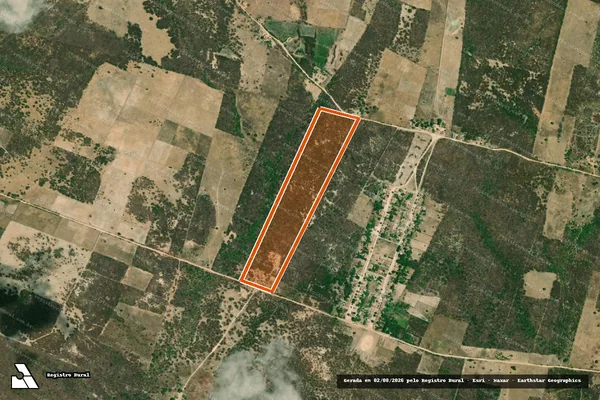 Imagem de satélite de PA SANTA MARIA - LOTE 187 em IPANGUAÇU - RN