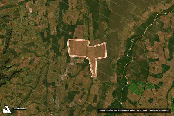 Imagem de satélite de FAZENDA LAMBARI I em ARAGUAIANA - MT