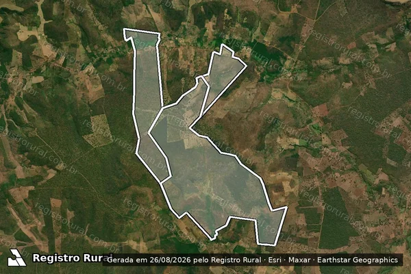Imagem de satélite de Fazenda Vao Dos Gogas em PASTOS BONS - MA