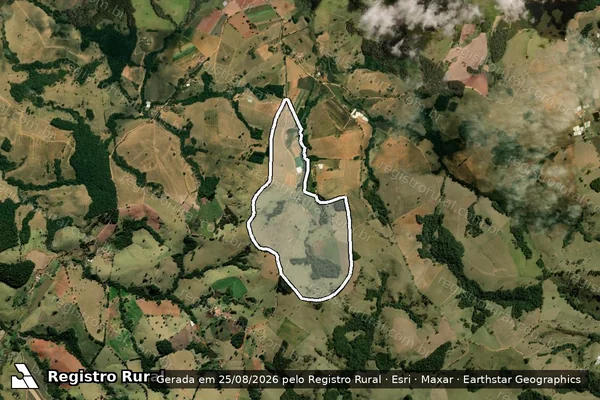 Imagem de satélite de SITIO SANTA CRUZ em BUENO BRANDÃO - MG