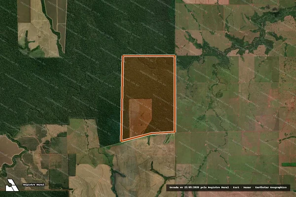 Imagem de satélite de FAZENDA AGUAS CLARAS em CHUPINGUAIA - RO