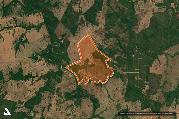 Imagem de satélite de Fazenda Papuan em RIO QUENTE - GO