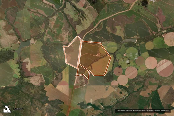 Imagem de satélite de Fazenda Olhos D'Agua em CRISTALINA - GO