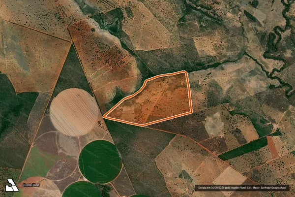 Imagem de satélite de Gleba Rio Preto em DOM BOSCO - MG