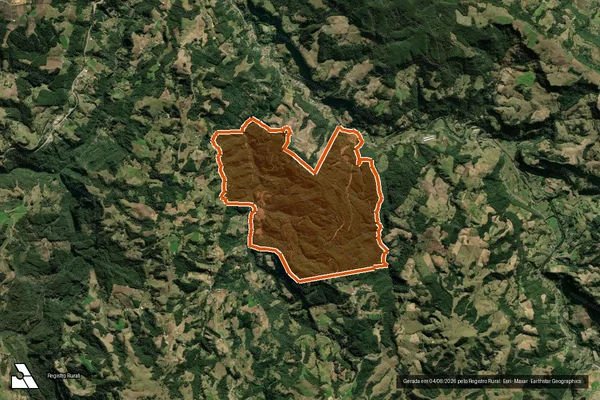 Imagem de satélite de FAZENDA LEAO em ALFREDO WAGNER - SC