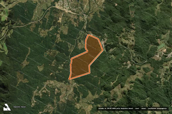Imagem de satélite de SITIO HERCILIA - MAT 14.736 em RANCHO QUEIMADO - SC