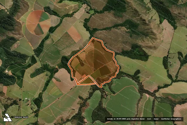 Imagem de satélite de FAZENDA VITORIA JUNIOR em ARAXÁ - MG