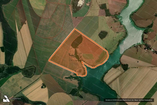 Imagem de satélite de FAZENDA SANTA LUZIA em CONCEIÇÃO DAS ALAGOAS - MG