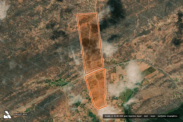 Imagem de satélite de SITIO LAGOA DOS SEVEROS em CARAÚBAS - PB