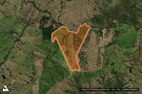 Imagem de satélite de Fazenda Santa Lucia em LAVRAS DO SUL - RS