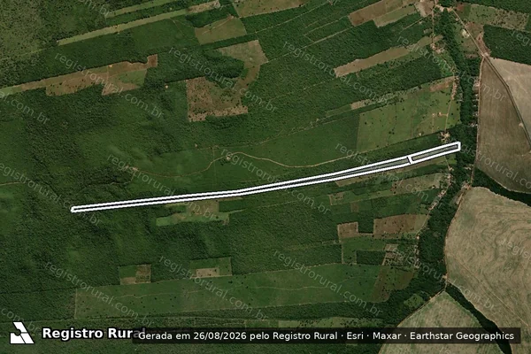 Imagem de satélite de FAZENDA AREA 03 GLEBAS A e B em BARRA DO CORDA - MA
