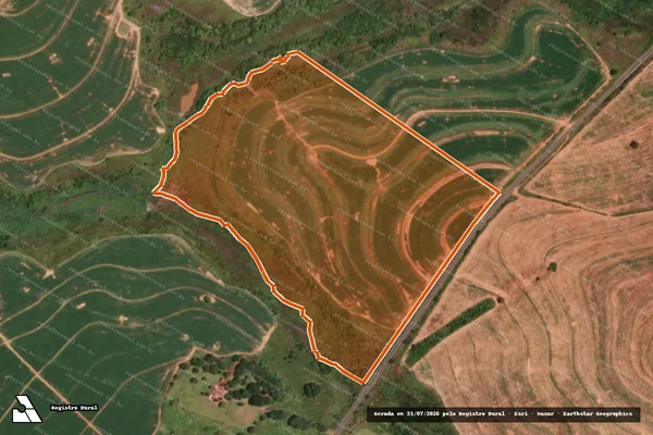 Imagem de satélite de SITIO SAO JOAO em TUPÃ - SP